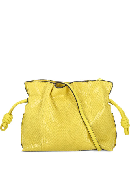  Loewe Flamenco Python Clutch Bag - Jaune 