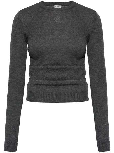  Loewe Pull à Design Drapé - Gris 