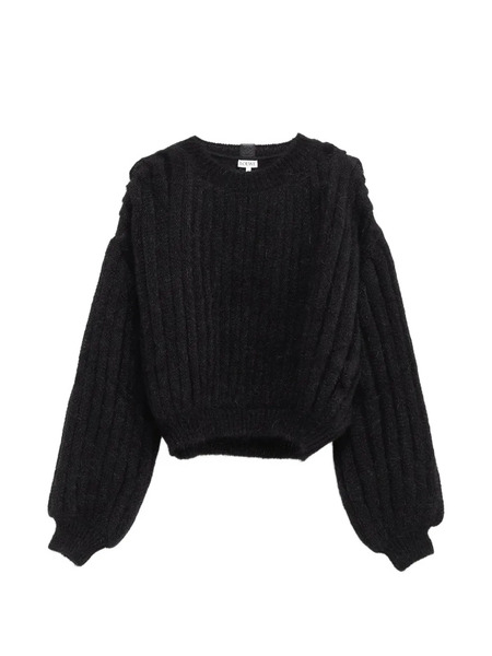  Loewe Pull à Manches Bouffantes - Noir 