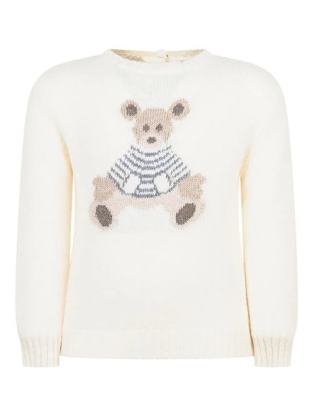  L'orsobruno Pull à Motif Graphique - Blanc 