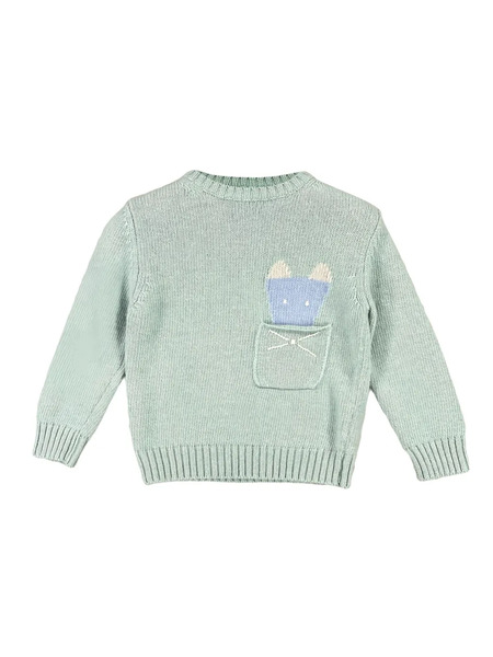  L'orsobruno Pull Tasca - Vert 