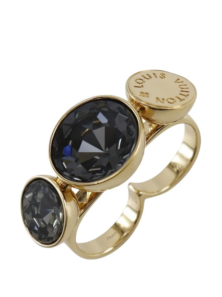  Louis Vuitton Pre-owned Bague Fantaisie Over The Rainbow En Plaqué Or Pour Deux Doigts à Pierres (2013) 