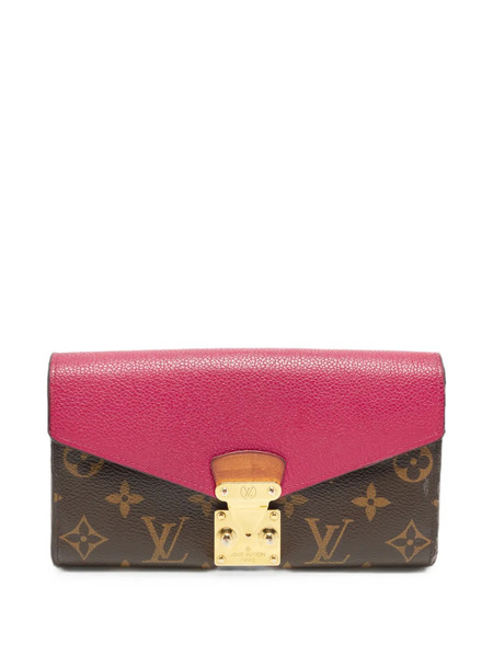  Louis Vuitton Pre-owned Louis Vuitton Pallas Grape Monogram Canvas And Leather Continental Wallet - Marron 