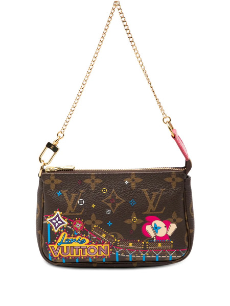  Louis Vuitton Pre-owned Mini Sac à Main Vivienne Christmas Roller Coaster Mini Pochette Accessoires (2020) - Marron 