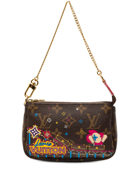  Louis Vuitton Pre-owned Mini Sac à Main Vivienne Christmas Roller Coaster Mini Pochette Accessoires (2020) - Marron 