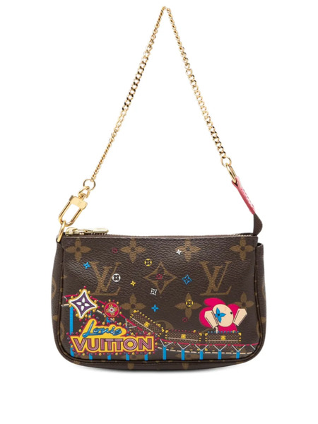  Louis Vuitton Pre-owned Mini Sac à Main Vivienne Christmas Roller Coaster Mini Pochette Accessoires (2020) - Marron 