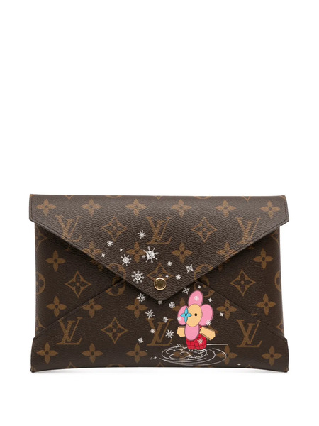  Louis Vuitton Pre-owned 2021-2026 Monogram Christmas Animation Vivienne Kirigami Pochette Set Clutch Bag - Marron 