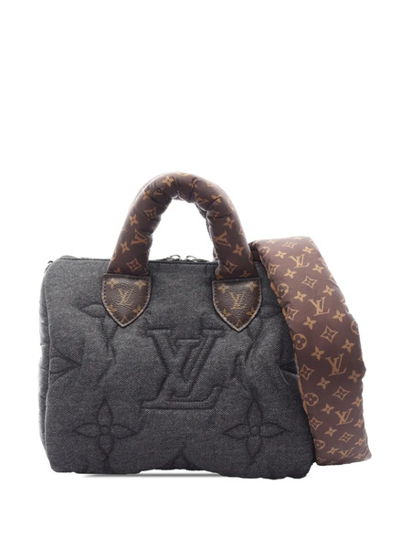  Louis Vuitton Pre-owned 2010-2026 Monogram Pillow Speedy Bandouliere 25 Satchel - Gris 