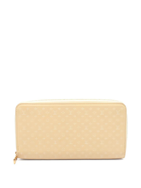  Louis Vuitton Pre-owned Portefeuille Long Zippy Nanogram à Fermeture éclair Ronde (années 2010) - Tons Neutres 