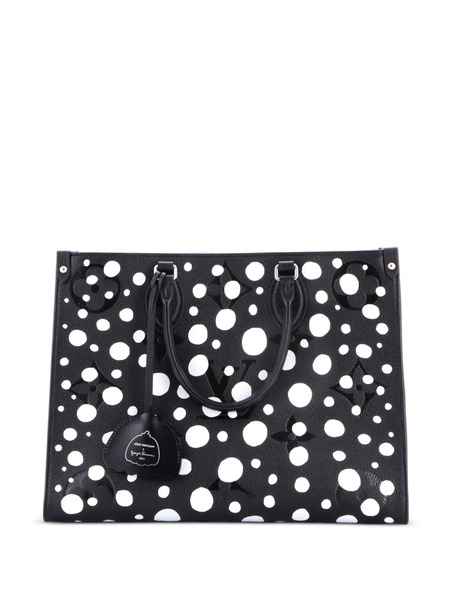  Louis Vuitton Pre-owned Sac Cabas Onthego Yayoi Kusama à Monogramme Empreinte Giant Mm Et Motif Infinity Dots - Noir 