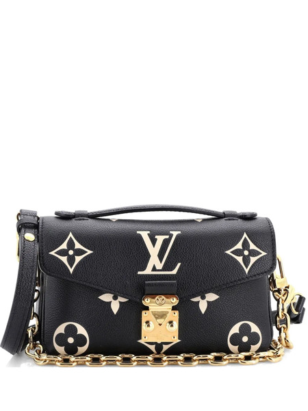  Louis Vuitton Pre-owned Sac Porté épaule Pochette Metis Bicolour Monogram Empreinte Giant East West - Noir 