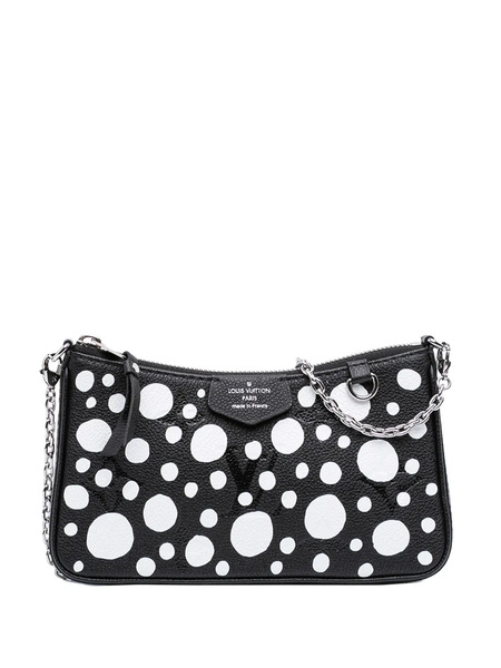  Louis Vuitton Pre-owned Sacoche Yayoi Kusama Giant Empreinte Infinity Dots Easy Pouch On Strap (2021-2025) - Noir 