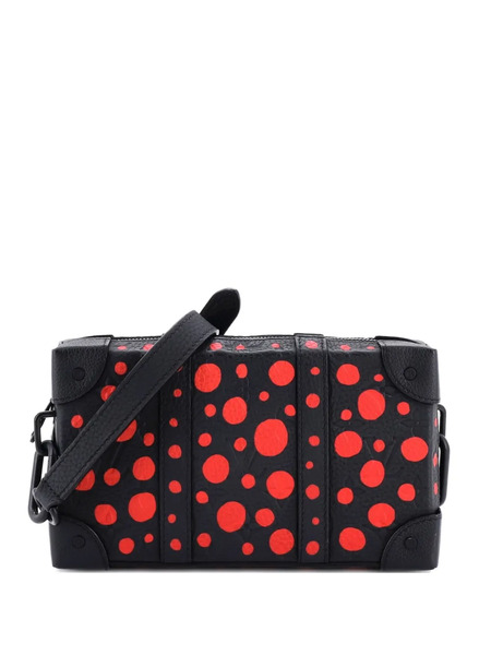  Louis Vuitton Pre-owned Soft Trunk Wearable Wallet Yayoi Kusama Infinity Dots Monogram Taurillon Leather Crossbody Bag - Noir 