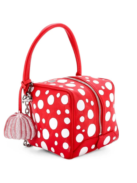  Louis Vuitton Pre-owned Square Bag Yayoi Kusama Infinity Dots Monogram Empreinte Giant Satchel - Rouge 