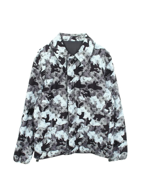  Louis Vuitton Pre-owned Veste à Motif Camouflage Monogrammé à Design Réversible (années 2010) - Gris 