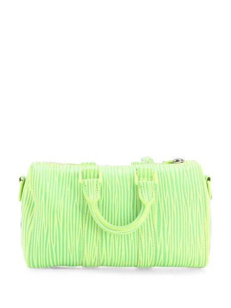  Louis Vuitton Pre-owned X Park Seo-bo Keepall Bandouliere Bag Embossed Xl Epi Leather 25 Satchel - Vert 