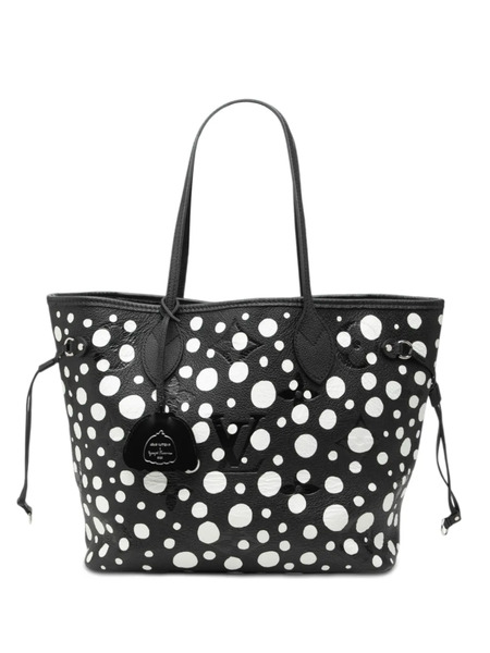  Louis Vuitton Pre-owned 2023 Yayoi Kusama Infinity Dots Monogram Empreinte Neverfull Mm Tote Bag - Noir 