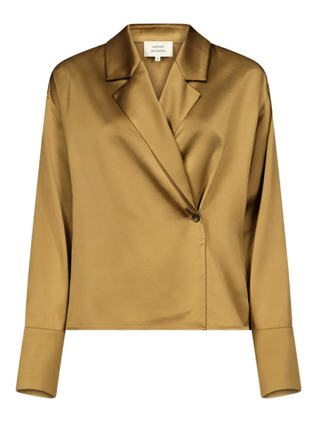  Loulou De Saison Blouse à Design Cache-cœur - Jaune 
