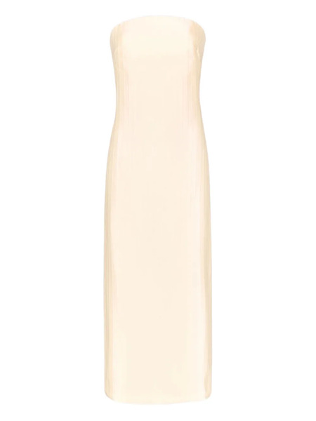  Loulou De Saison Robe-bustier Giulia à Rayures - Tons Neutres 
