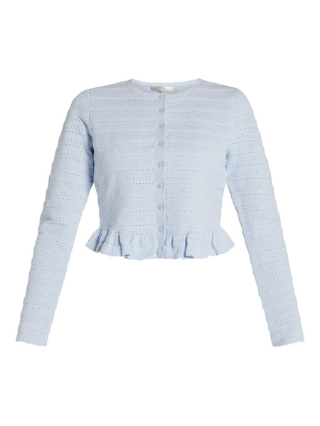  Loveshackfancy Cardigan Rogan - Bleu 