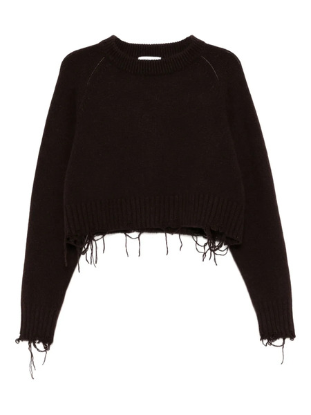  Low Classic Pull En Maille Côtelé - Marron 
