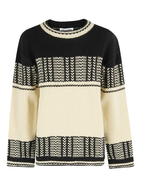  Low Classic Pull En Maille Intarsia - Noir 