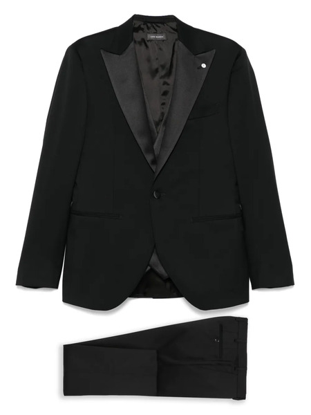  Luigi Bianchi Mantova Costume En Laine Vierge - Noir 