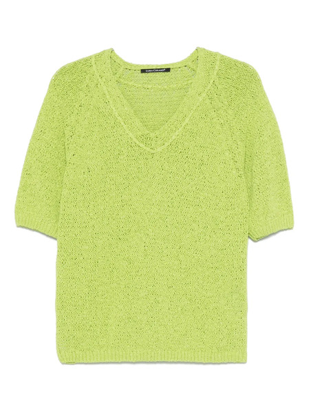  Luisa Cerano Pull à Col V - Vert 