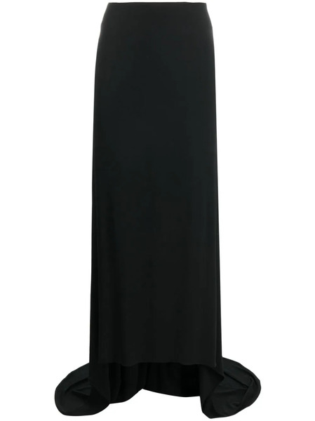  Magda Butrym Jupe Longue Drapée à Design Asymétrique - Noir 