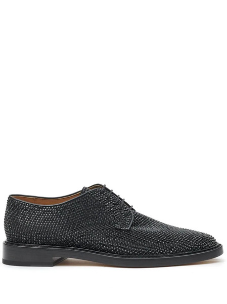  Maison Margiela Derbies Tabi à Design Strassé - Noir 