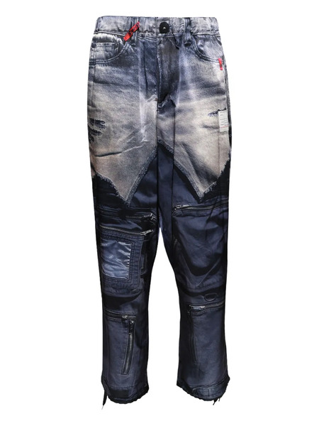  Maison Mihara Yasuhiro Pantalon De Jogging Trompe L'oeil - Bleu 