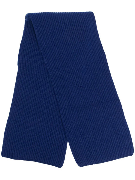 Malo écharpe En Cachemire à Design Nervuré - Bleu 