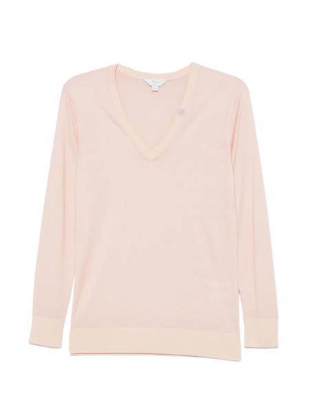  Malo Pull à Col V - Rose 