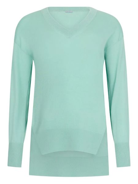  Malo Pull à Col V - Vert 