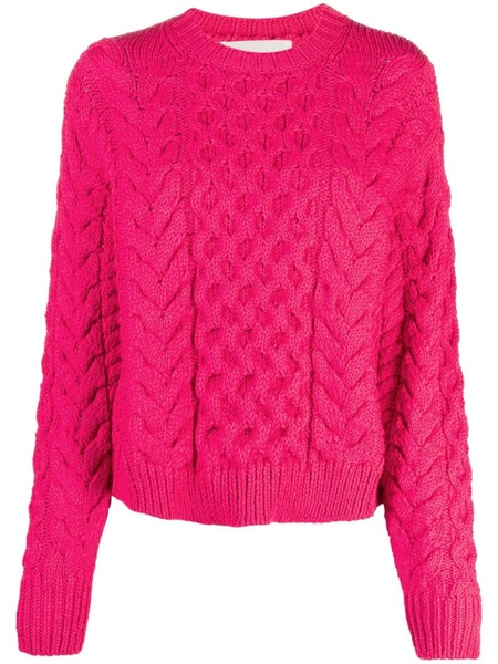  Marant étoile Pull Jake En Maille Torsadée - Rose 