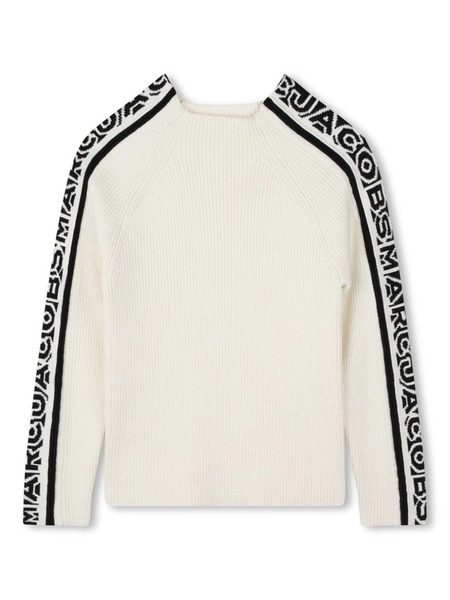  Marc Jacobs Kids Pull à Logo En Jacquard - Blanc 