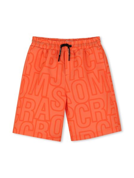  Marc Jacobs Kids Short De Bain à Logo Imprimé - Orange 