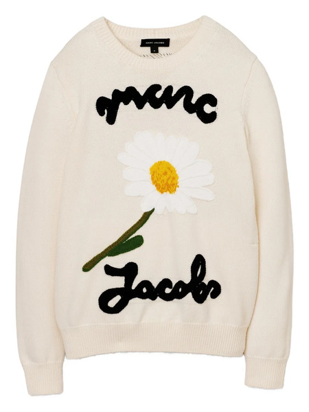  Marc Jacobs Pull à Fleurs En Jacquard - Tons Neutres 