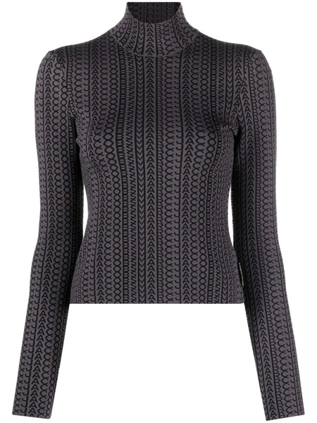  Marc Jacobs Pull The Monogram à Col Montant - Gris 