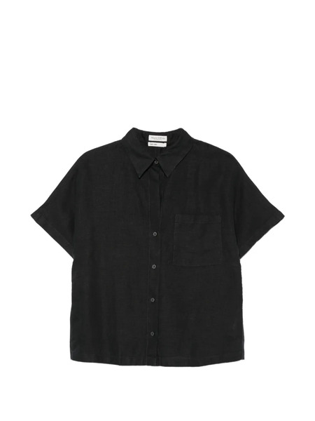  Marc O'polo Chest-pocket Short-sleeve Shirt - Noir 