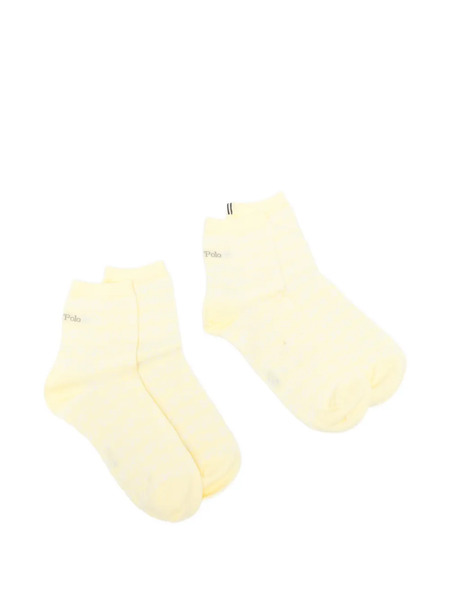  Marc O'polo Lot De Deux Paires De Chaussettes à Logo - Jaune 