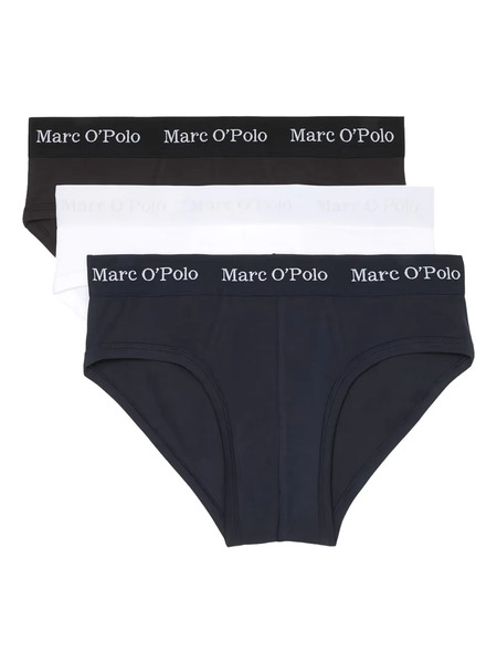  Marc O'polo Lot De Trois Slips à Bande Logo - Noir 