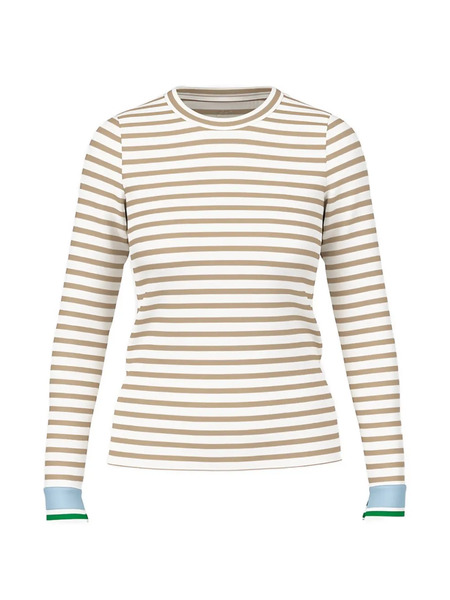  Marccain Pull à Rayures - Blanc 