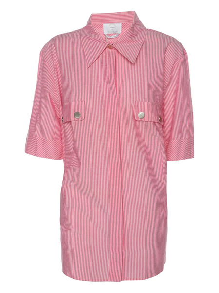  Marina Rinaldi Cardigan à Rayures - Rose 