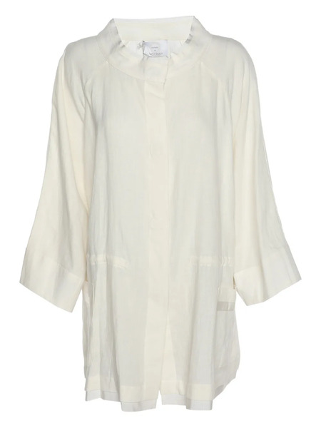  Marina Rinaldi Chemise Voyage En Lin - Blanc 