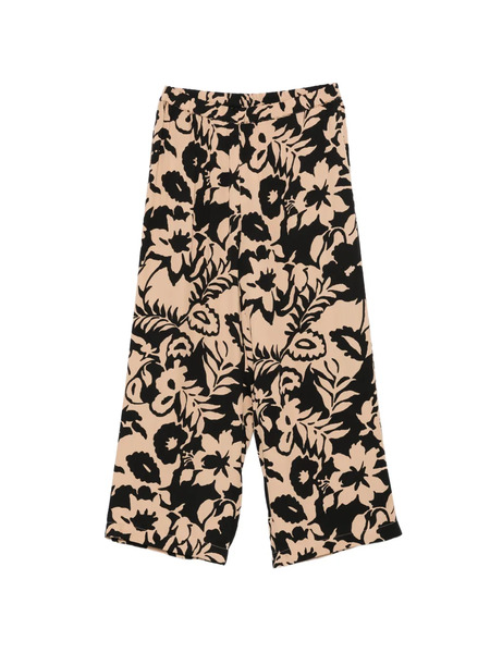  Marina Rinaldi Pantalon à Fleurs - Tons Neutres 