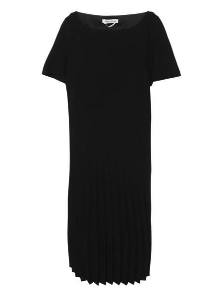  Marina Rinaldi Robe Mi-longue Plissée - Noir 