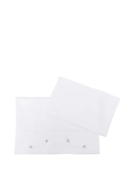  Marlu' Couture Lot De Literie à Motif Cœur - Blanc 