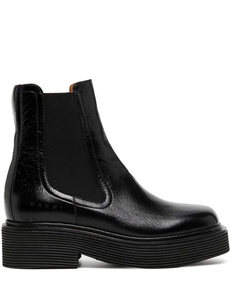  Marni Bottines à Semelle Crantée - Noir 