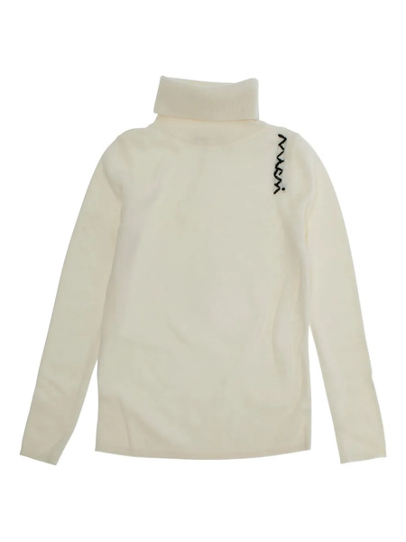  Marni Kids Pull à Col Roulé - Blanc 